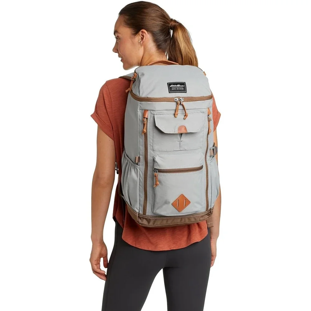 Eddie Bauer Bygone 30L Backpack with Top Loading Knapsack, Black
